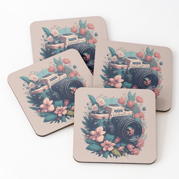 Item preview, Vintage Camera With Flowers - Vintage designed and sold by SafiannaSpace.