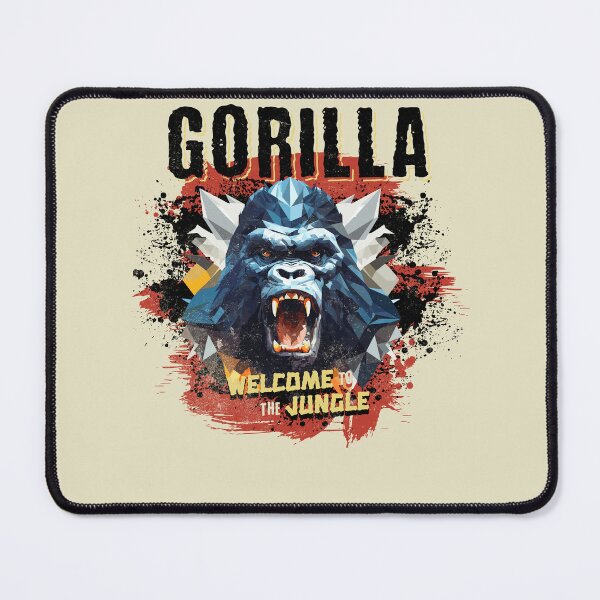 Item preview, Gorilla: Welcome to the Jungle - Polygonal Art T-Shirt designed and sold by Zandalus.