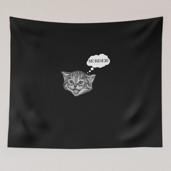 Item preview, Cute Kitty Cat Murder Funny   designed and sold by MarisolStanton.
