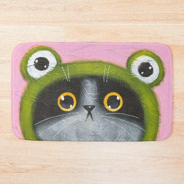 Item preview, Froggy Boba Cat designed and sold by KilkennyCat Art.