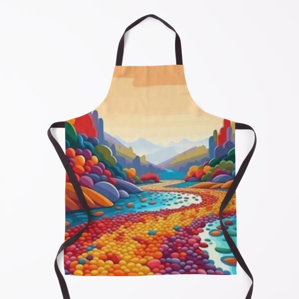 Item preview, Beautiful painting of colourful stone river designed and sold by SPECTRA005.