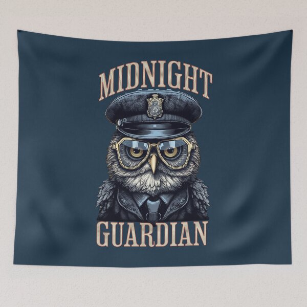 Item preview, Midnight Guardian - Police Owl Design designed and sold by Zandalus.