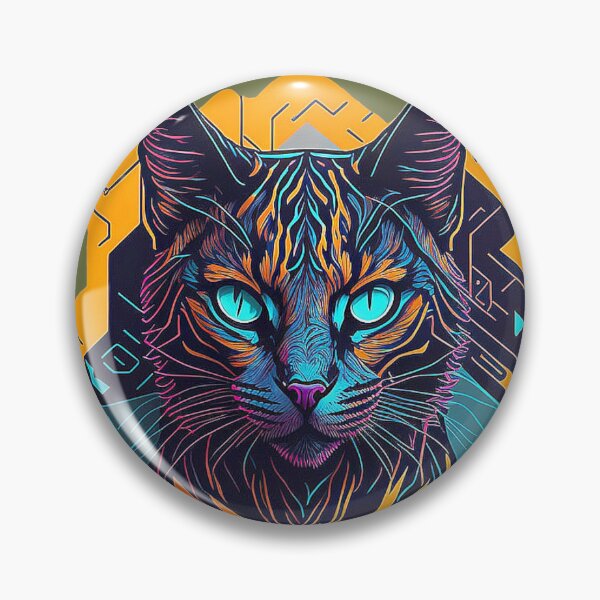 Item preview, Cyberpunk bengal cat designed and sold by Minpadesign.