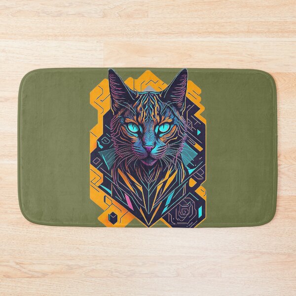 Item preview, Cyberpunk bengal cat designed and sold by Minpadesign.
