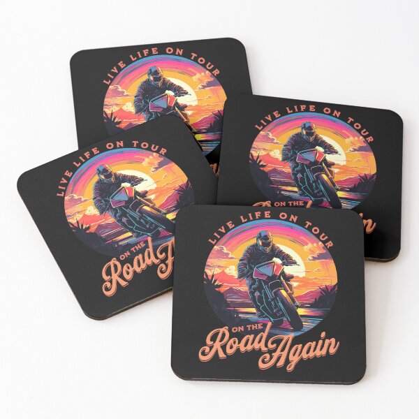 Item preview, Live Life on Tour - Motorcycle Sunset Design designed and sold by Zandalus.