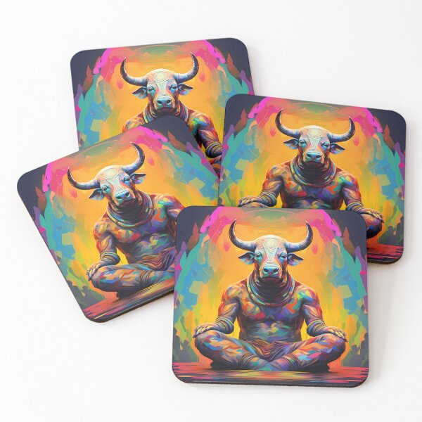 Item preview, Psicodelic Bull Meditation designed and sold by Klyngzo1916.
