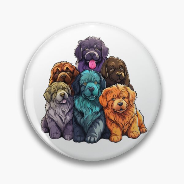 Item preview, Six Cute, Happy and Endearing Tibetan Mastiff Puppies designed and sold by CatDogBin.