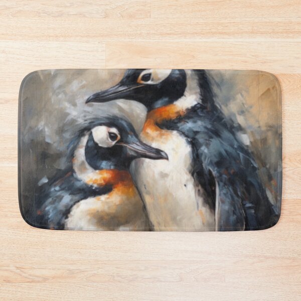 Item preview, Beautiful Oil painting of penguins designed and sold by SPECTRA005.