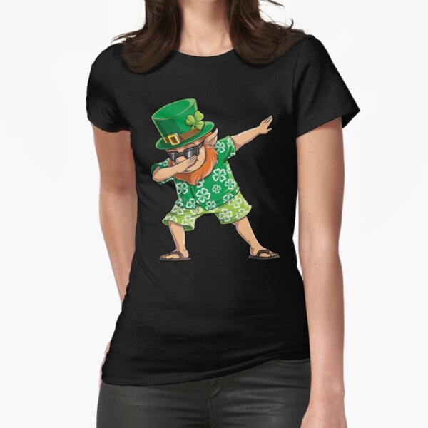 Dabbing Leprechaun Hawaiian T Shirt St Patricks Day Surfing Art Print by  LiqueGifts