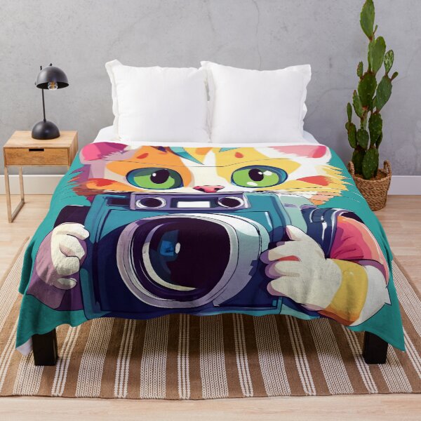 Item preview, Cute Cat taking photograph - Kawaii Animal  designed and sold by SafiannaSpace.