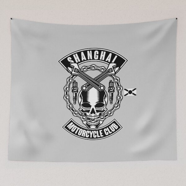 Item preview, Shanghai Motorcycle Club badge. Bikers gift. designed and sold by paulo silveira.