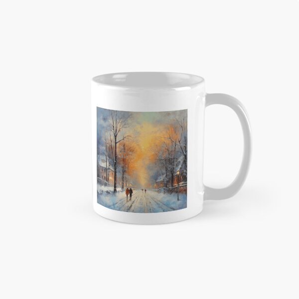 Item preview, Winter Painting Impressionism Style designed and sold by Myra365Art.