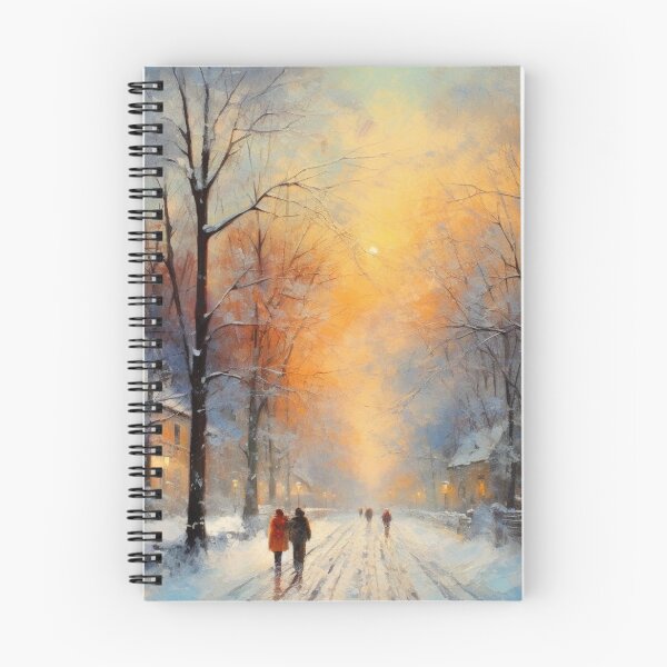 Item preview, Winter Painting Impressionism Style designed and sold by Myra365Art.