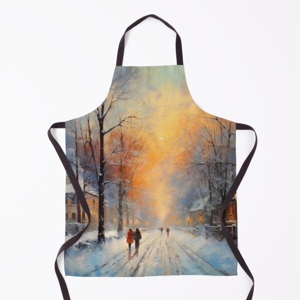 Item preview, Winter Painting Impressionism Style designed and sold by Myra365Art.
