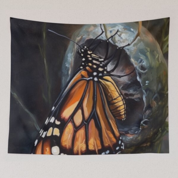 Item preview, Beautiful Oil painting butterfly coming out of cocoon designed and sold by SPECTRA005.