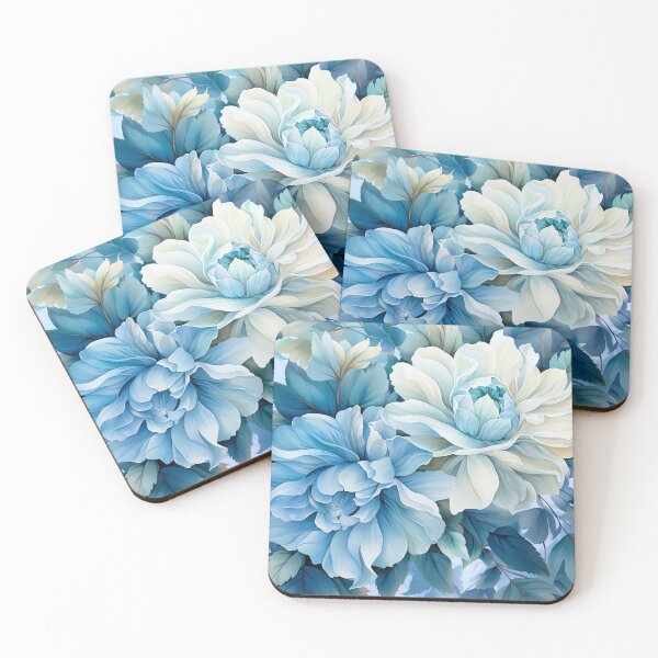 Item preview, Pale Blue Floral Watercolor designed and sold by TheCraftyG.