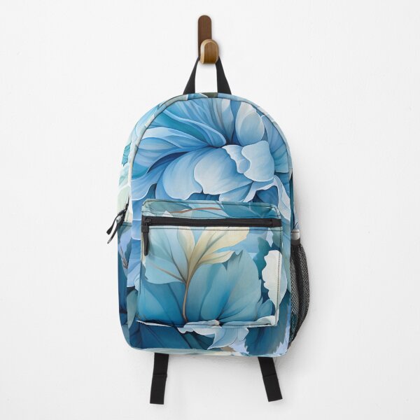 Vista previa del artículo con la obra «Acuarela floral azul pálido», diseñado y vendido por TheCraftyG.