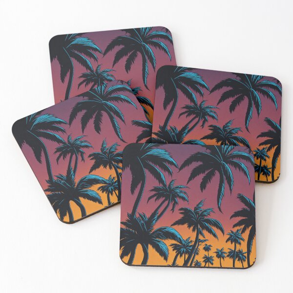 Item preview,  Euphoric Low Poly Palm Tree Design Pattern Print  designed and sold by randomtdesigns.