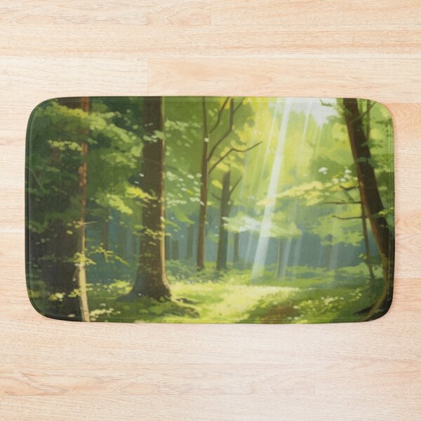 Item preview, Beautiful sunlight shining through the trees in a forest designed and sold by SPECTRA005.