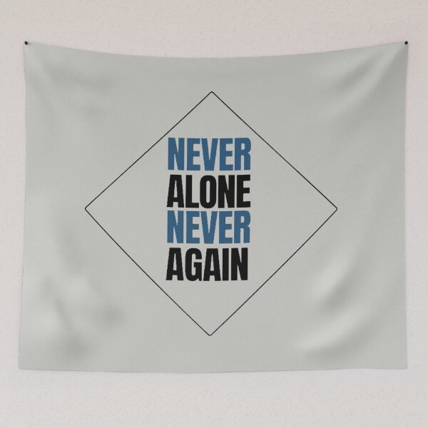 Item preview, Never Alone Never Again designed and sold by SoberTeeCo.