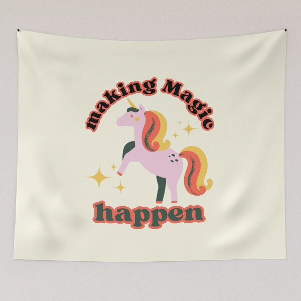 Item preview, Making magic happen unicorn designed and sold by LaurenPittaway.