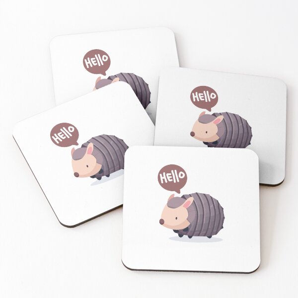 Item preview, Cute Armadillo 4 Hello designed and sold by HarshBrown.
