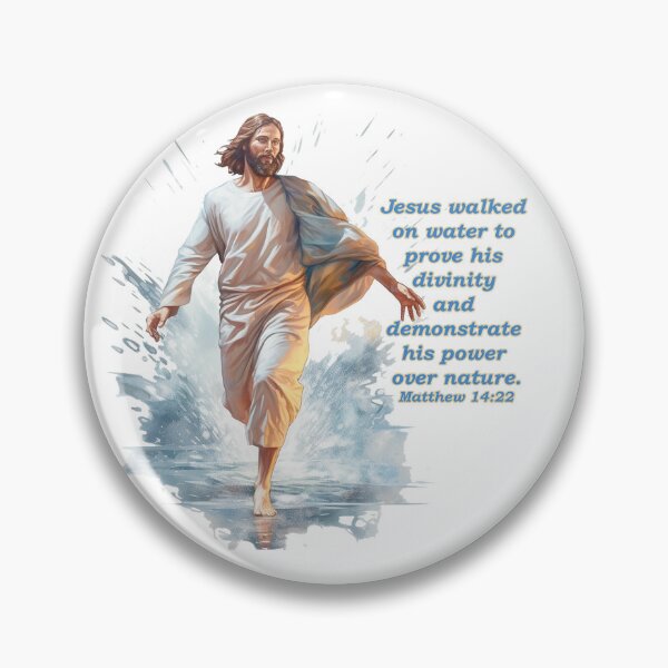 Artikelvorschau, Jesus ging auf dem Wasser Matthäus 14:22 (1) entworfen und verkauft von WideIsTheGate.