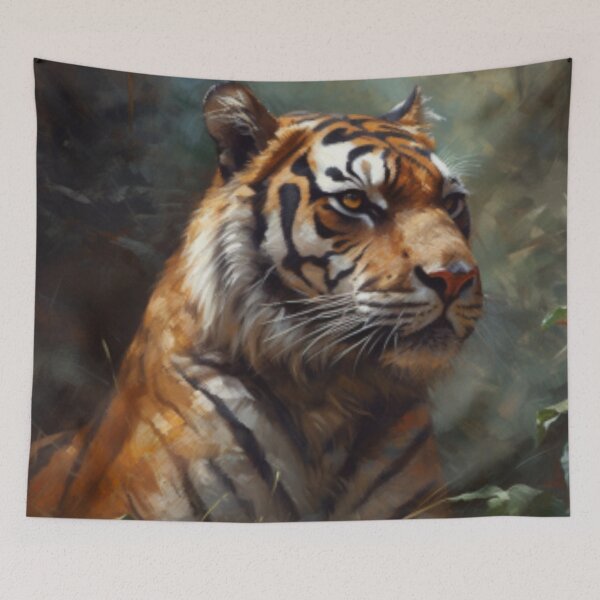 Item preview, Beautiful Oil painting of tiger  designed and sold by SPECTRA005.