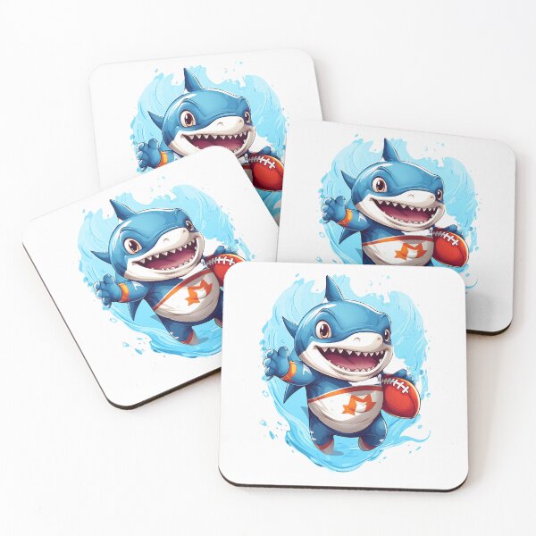 Item preview, Shark playing football designed and sold by joiedesing.