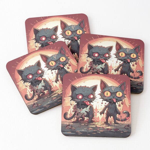 Item preview, Zombie Cats designed and sold by WillowDrop.