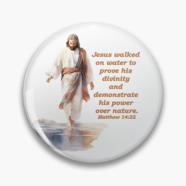 Artikelvorschau, Jesus ging auf dem Wasser Matthäus 14:22 (2) entworfen und verkauft von WideIsTheGate.