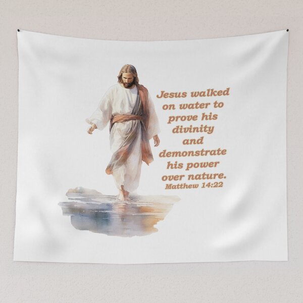 Artikelvorschau, Jesus ging auf dem Wasser Matthäus 14:22 (2) entworfen und verkauft von WideIsTheGate.