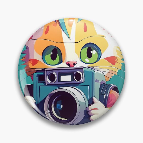 Item preview, Cute Cat taking photograph - Kawaii Animal  designed and sold by SafiannaSpace.