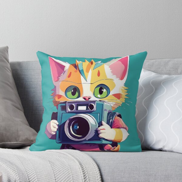 Item preview, Cute Cat taking photograph - Kawaii Animal  designed and sold by SafiannaSpace.