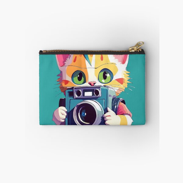 Item preview, Cute Cat taking photograph - Kawaii Animal  designed and sold by SafiannaSpace.