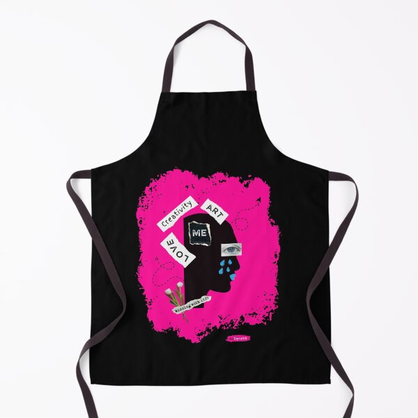 Item preview, Creative Unique Black Head Pink Splash Design designed and sold by KatrinSur.