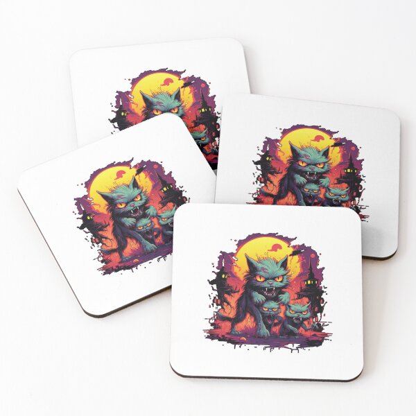 Item preview, Zombie Cat Family designed and sold by WillowDrop.