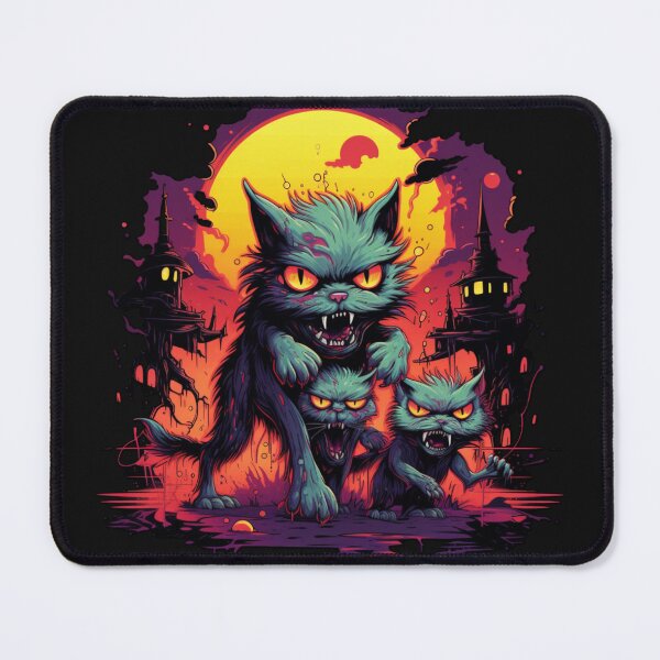 Item preview, Zombie Cat Family designed and sold by WillowDrop.