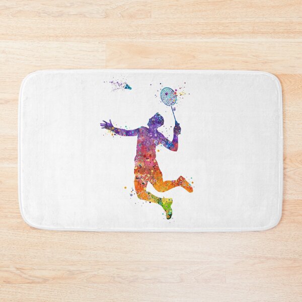 Item preview, Boy Badminton Player Watercolor designed and sold by LotusGifts.