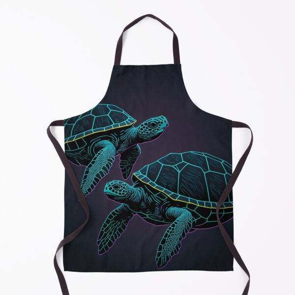 Aperçu de l'œuvre Impression de motif de conception de tortue de mer simple Low Poly créée et vendue par randomtdesigns.
