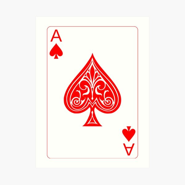 Ace of Spades (RED)" Art for Sale by limbo | Redbubble