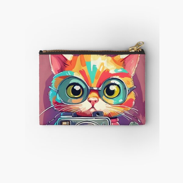 Item preview, Cute Cat taking photograph - Kawaii Animal  designed and sold by SafiannaSpace.