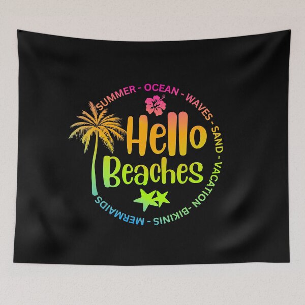 Item preview, HELLO BEACHES - Pacific Ocean, Vacay Mode, Sunset, Beach, Party Animal designed and sold by Sun Sand & Sea Art.