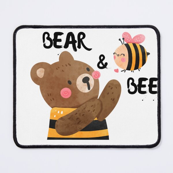 Item preview, happy bear and bee designed and sold by kalidfashUSA.