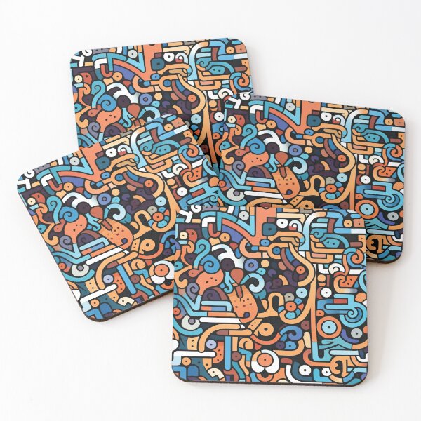 Item preview, Abstract Colorful Vibrant Curvy Shapes and Lines designed and sold by Lamarcy.