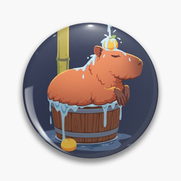 Item preview, Capybara Bath with Yuzu designed and sold by Tami Wicinas.