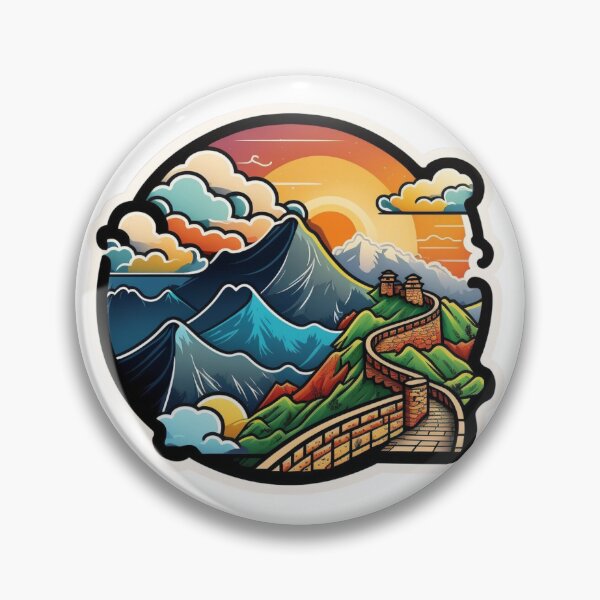 Item preview, A Great Wall in Distant Sunset designed and sold by nashthrift.