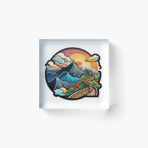 Item preview, A Great Wall in Distant Sunset designed and sold by nashthrift.