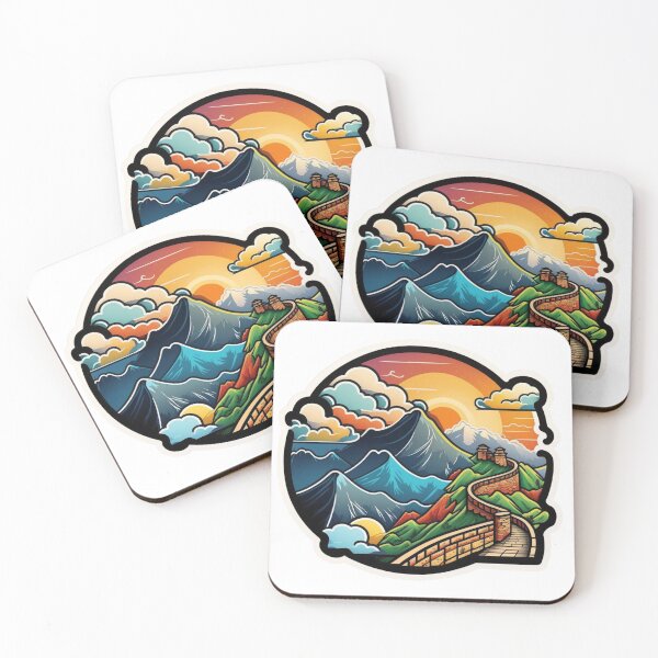 Item preview, A Great Wall in Distant Sunset designed and sold by nashthrift.