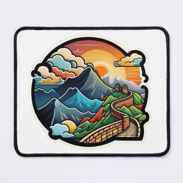 Item preview, A Great Wall in Distant Sunset designed and sold by nashthrift.